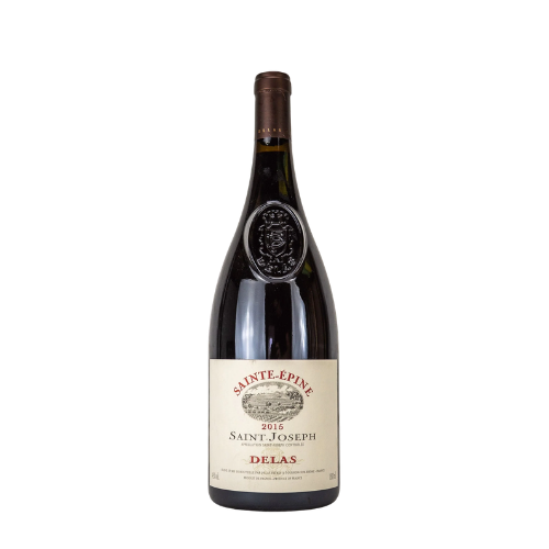 Delas Saint-Joseph Sainte-Epine 2015 red wine magnum 1.5L in white background