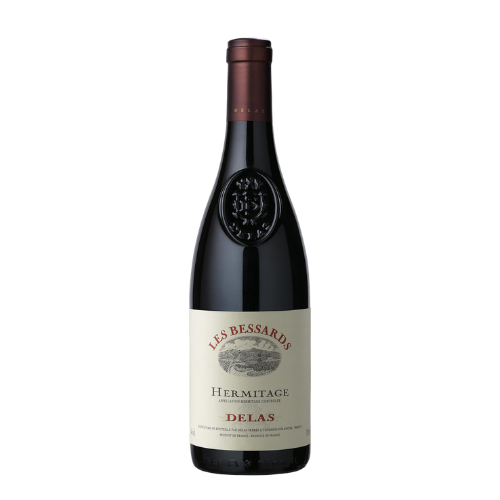 Delas Hermitage Les Bessards 2017 red wine magnum 1.5L in white background