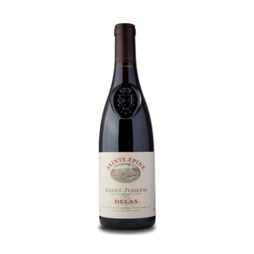 Delas Saint-Joseph Sainte-Epine Rouge 2018 red wine bottle in white background