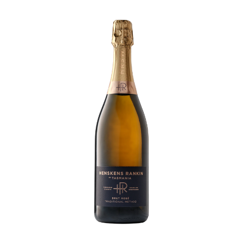 2019 Henskens Rankin Brut Rose in a white background