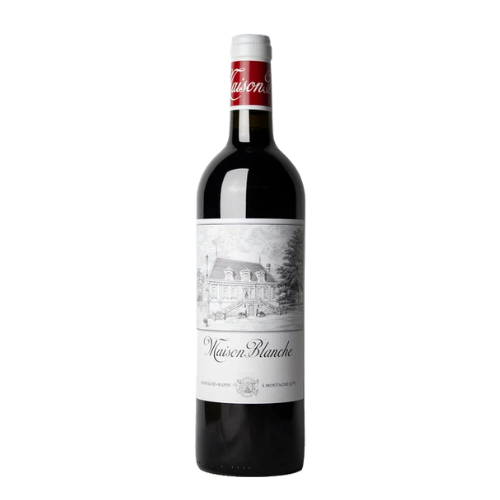2019 Maison Blanche Montagne-Saint-Émilion in a white background