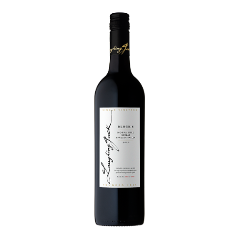 2021 Laughing Jack Moppa Hill Block 6 Shiraz in white background