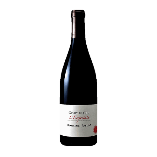 2022 Domaine Joblot Givry 1er Cru Empreinte wine bottle on a white background