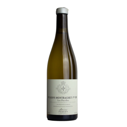 2022 Domaine Pernot Belicard Puligny 1er Cru Les Pucelles wine bottle on a white background