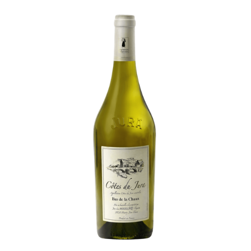 2022 Jean Luc Mouillard Bas de la Chaux Chardonnay wine bottle on a white background