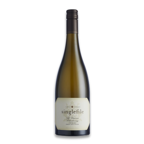 2022 Singlefile The Vivienne Chardonnay in a white background