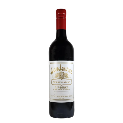 2022 Wendouree Shiraz Mataro wine bottle on a white background