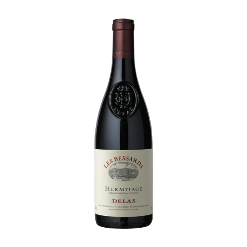 Delas Hermitage Les Bessards 2022 red wine magnum 1.5L in white background