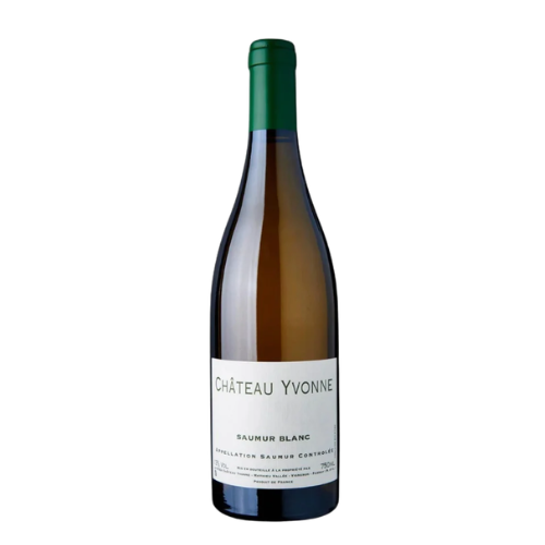 2023 Saumur Blanc wine bottle on a white background