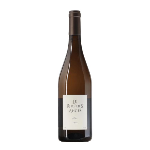 2023 Domaine Le Roc des Anges Llum wine bottle on a white background