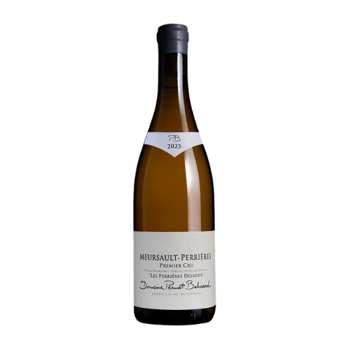 2023 Domaine Pernot Belicard Meursault 1er Cru Les Perrières wine bottle on a white background