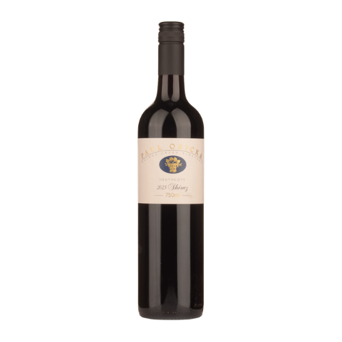 2023 Paul Osicka Majors Creek Vineyard Shiraz in a white background