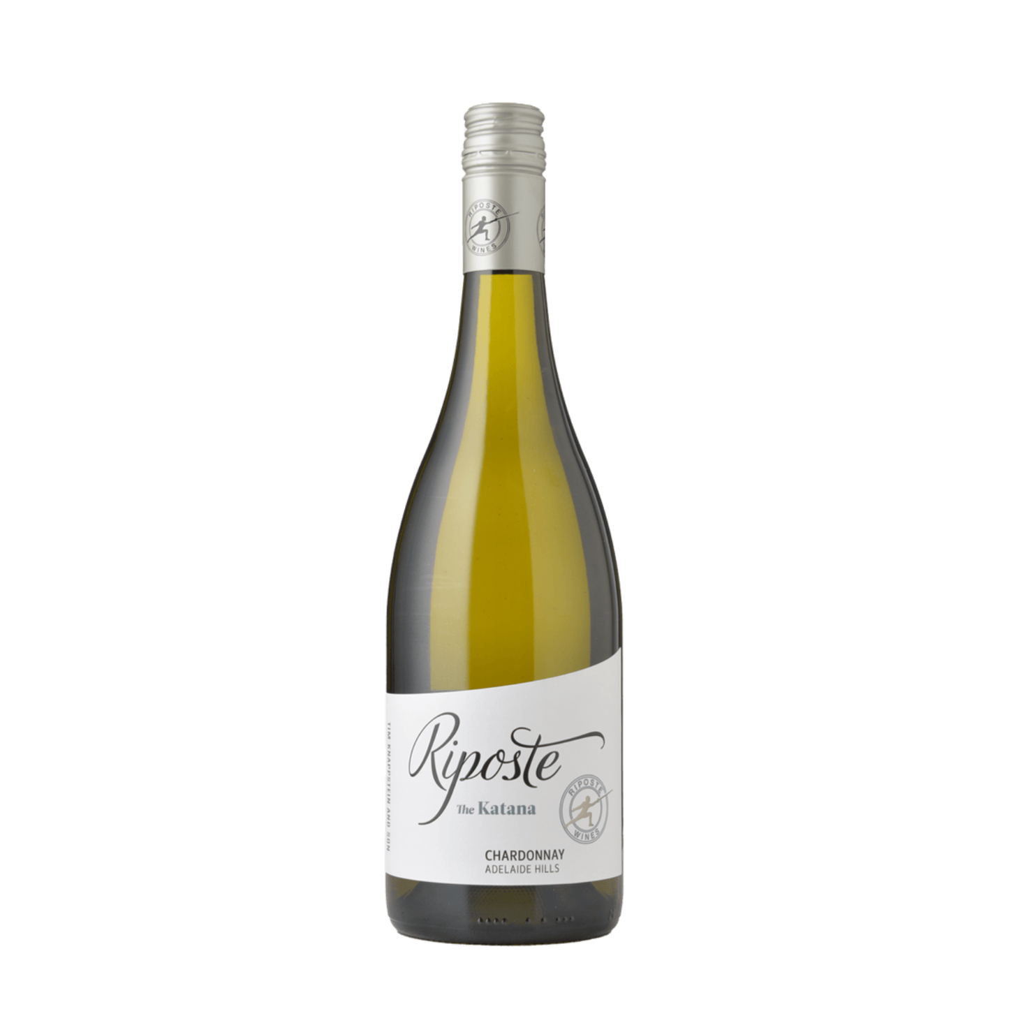 2023 Riposte Katana Chardonnay in white background