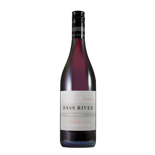 2024 Bass River River Block Pinot Noir in a white background