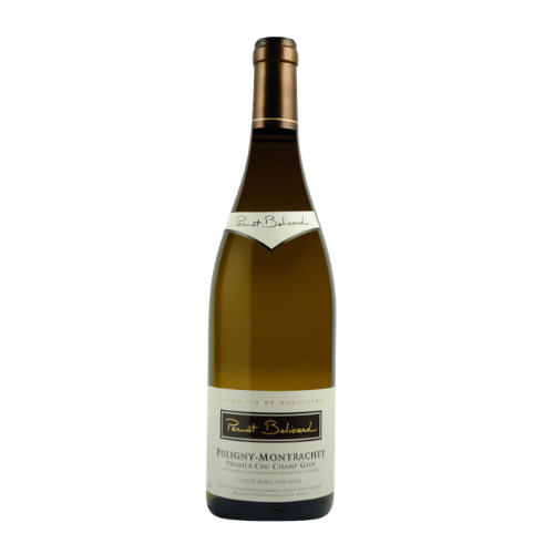 2024 Domaine Pernot Belicard Puligny 1er Cru Champs Gains wine bottle on a white background