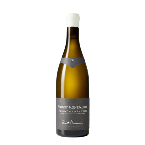 2024 Domaine Pernot Belicard Puligny 1er Cru Les Folatières wine bottle on a white background