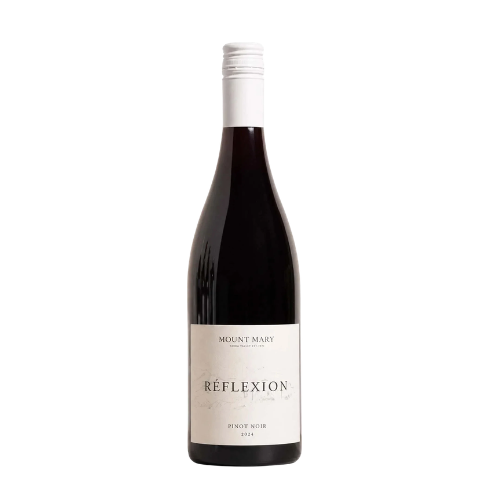 Mount Mary Reflexion Pinot Noir 2024 red wine bottle on a white background