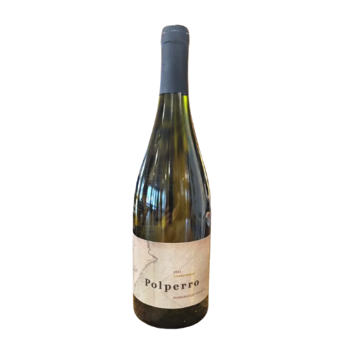 2024 Polperro Chardonnay in a white background