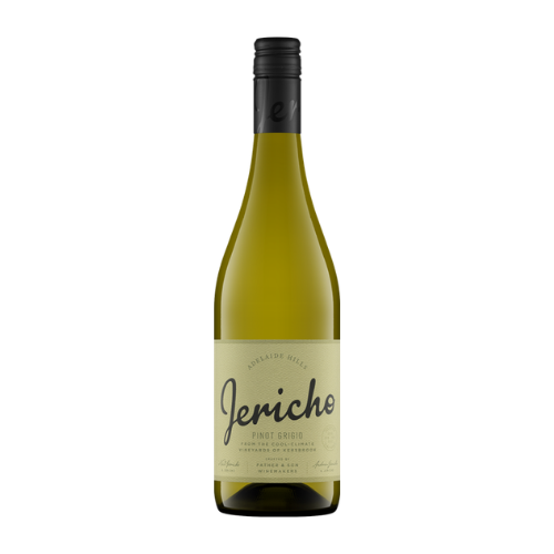 2026 Jericho Pinot Grigio in a white background