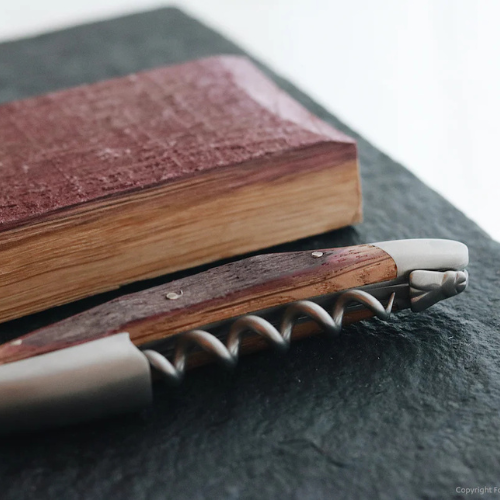 Stamped Bee Barrel Oak Handle Satin finish