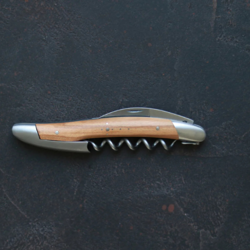 Sommelier knife Olivewood handle Satin finish