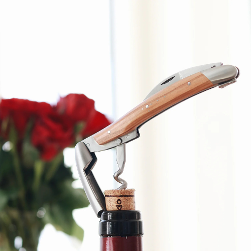 Sommelier knife Olivewood handle Satin finish