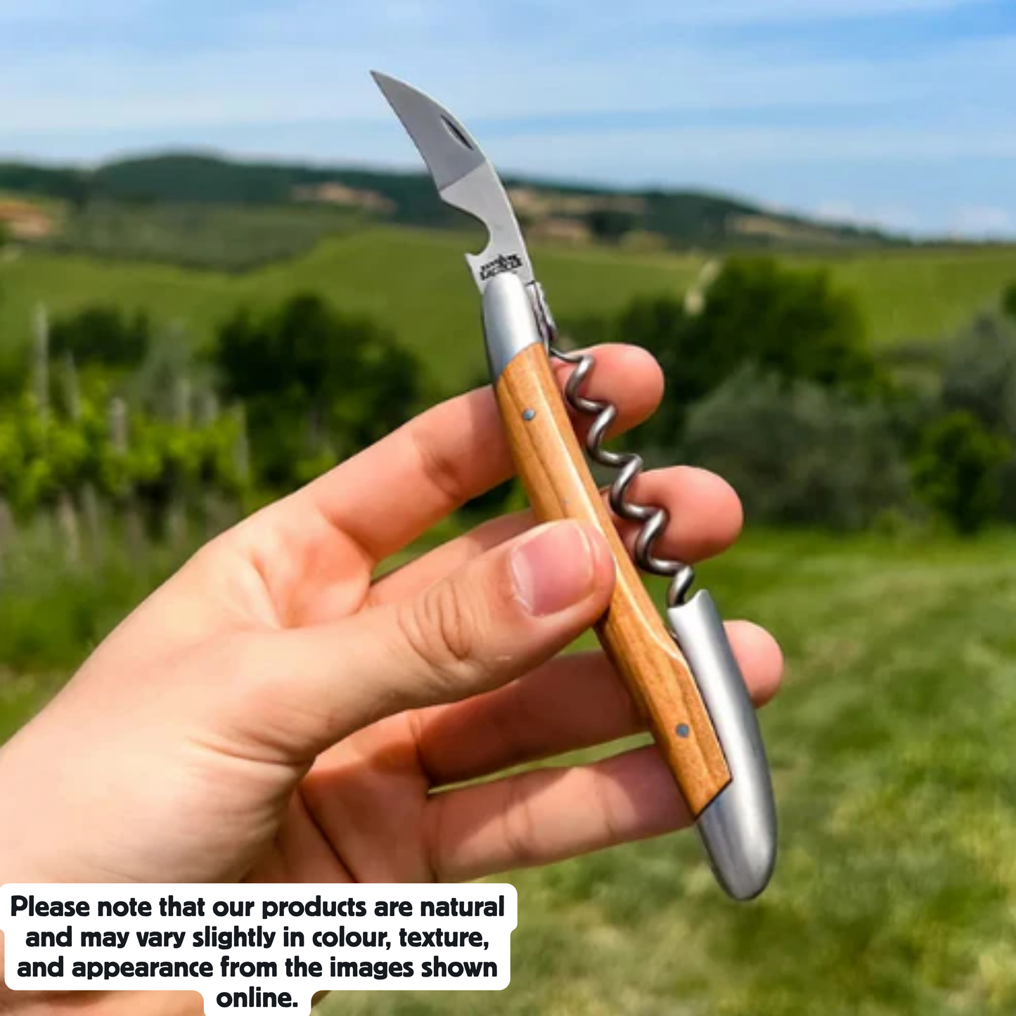 Sommelier knife Olivewood handle Satin finish