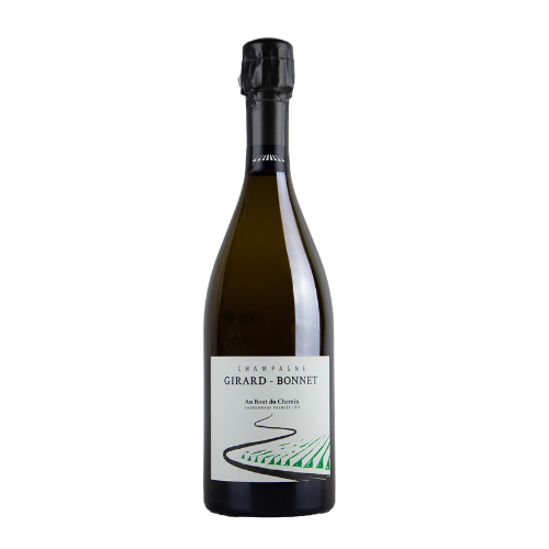 NV Champagne Girard-Bonnet Au Bout du Chemin Premier Cru wine bottle on a white background