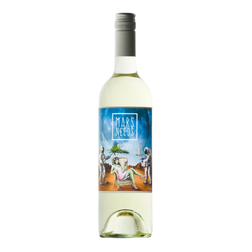 NV Muster Mars Needs Moscato in a white background