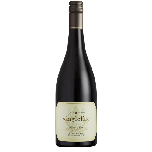 Singlefile Mount Barker Pinot Noir 2024 red wine bottle