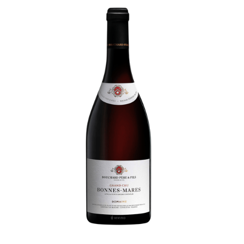 Bouchard Bonnes-Mares 2021 red wine bottle on a white background