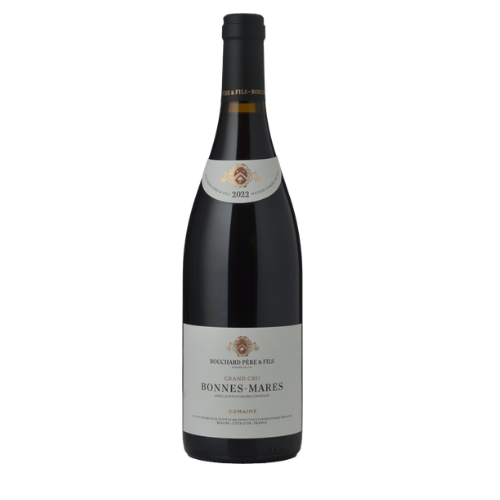 Bouchard Bonnes-Mares 2022 red wine bottle on a white background