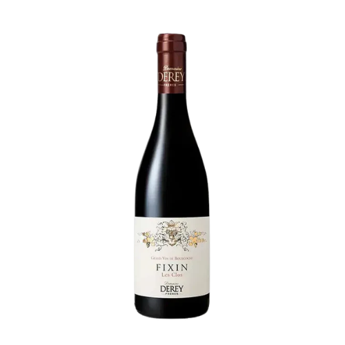 Derey Fixin Les Clos Rouge 2022 Burgundy red wine bottle in white background