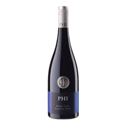 2023 PHI Pinot Noir wine bottle on a white background