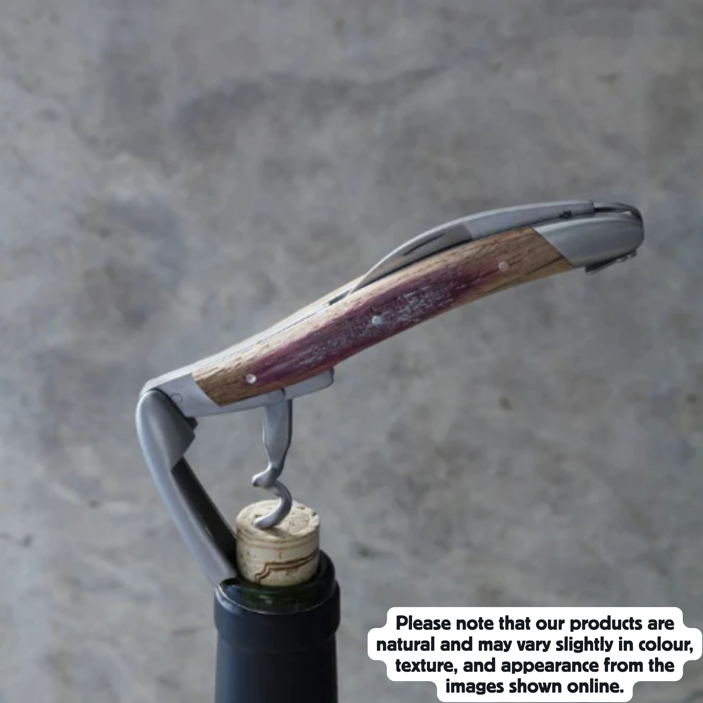 Stamped Bee Barrel Oak Handle Satin finish