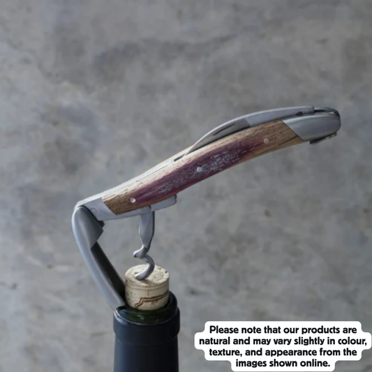 Stamped Bee Barrel Oak Handle Satin finish