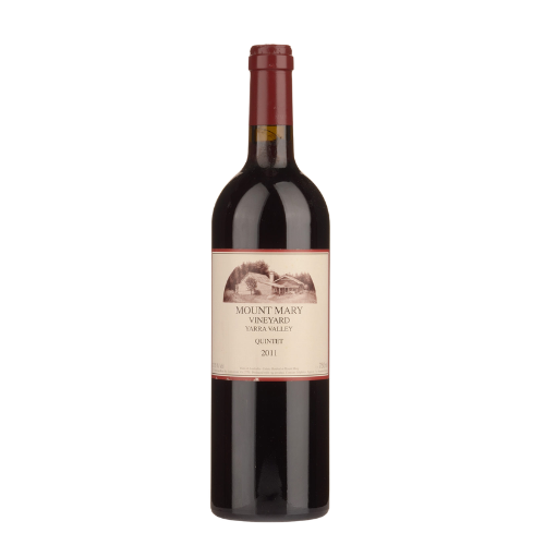 2011 Mount Mary Quintet Bordeaux Blend wine bottle on a white background
