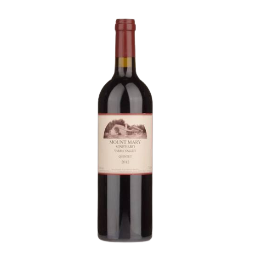 2012 Mount Mary Quintet Bordeaux Blend wine bottle on a white background