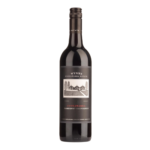 2013 Wynns Coonawarra Estate wine bottle on a white background