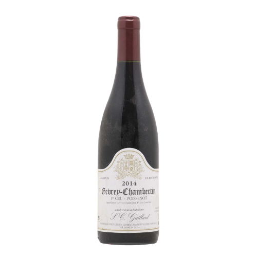 2014 Domaine Guillard Gevrey-Chambertin 1er Cru Poissenot in a white background
