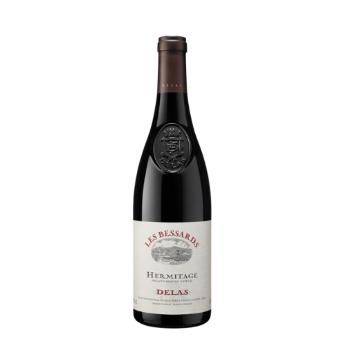 Delas Hermitage Les Bessards 2014 red wine magnum 1.5L in white background