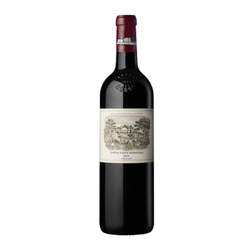 2015 Château Lafite Rothschild in a white background