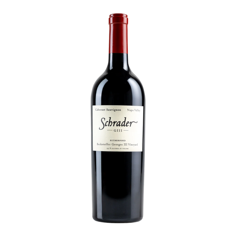 2016 Schrader GIII Cabernet Sauvignon  in a white background