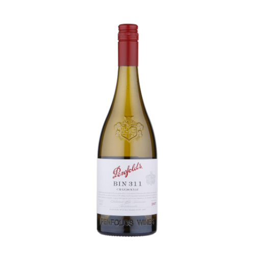 2017 Penfolds Bin 311 wine bottle on a white background

