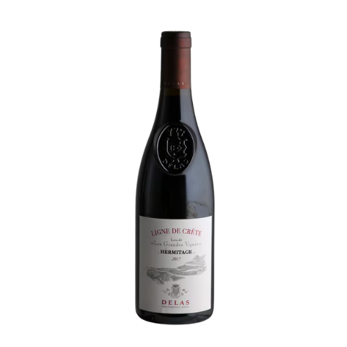 Delas Hermitage Les Grandes Vignes 2017 red wine magnum 1.5L in white background