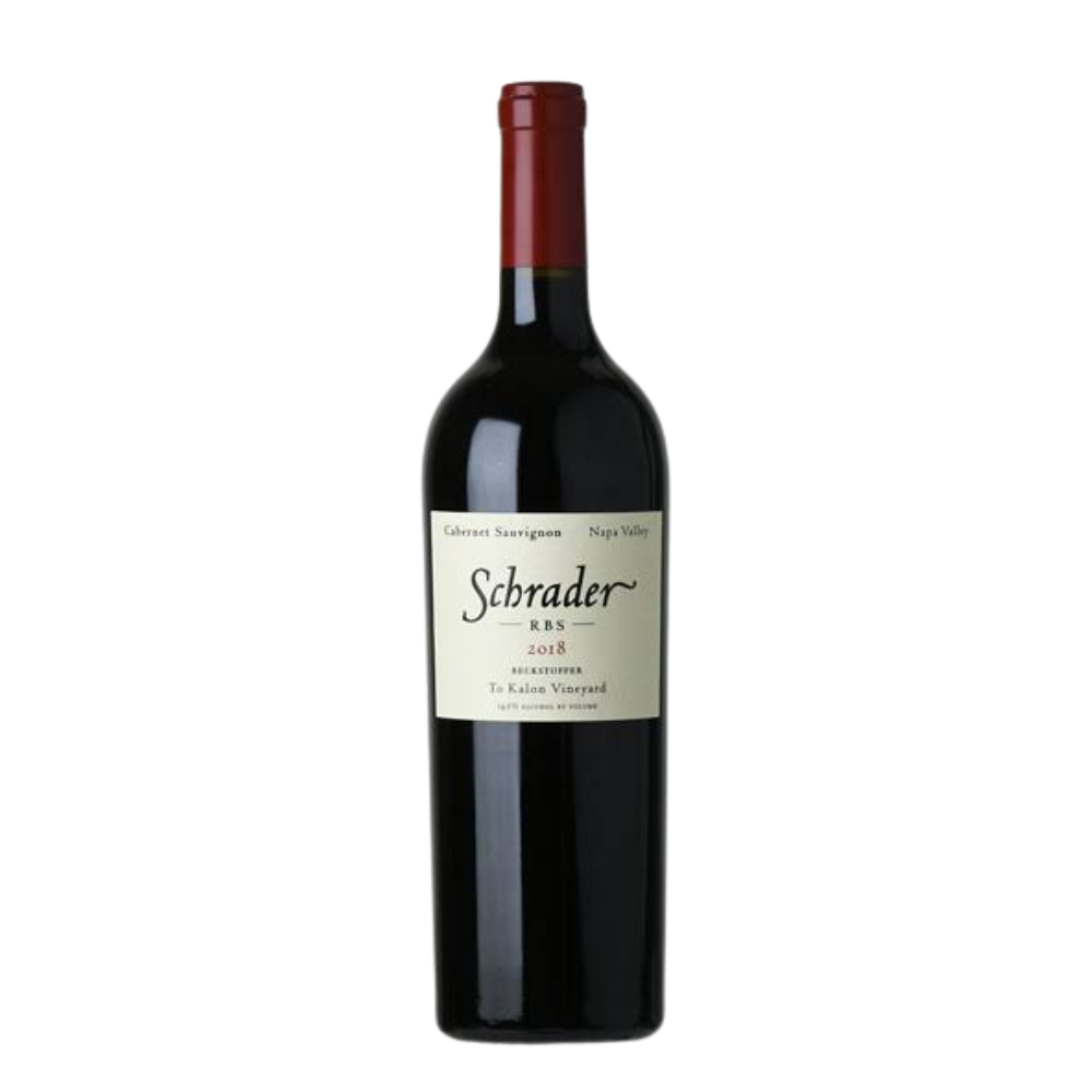 2018 Schrader RBS Cabernet Sauvignon in a white background