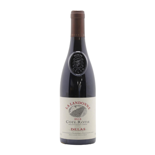 Delas Côte-Rôtie La Landonne 2018 red wine magnum 1.5L in white background