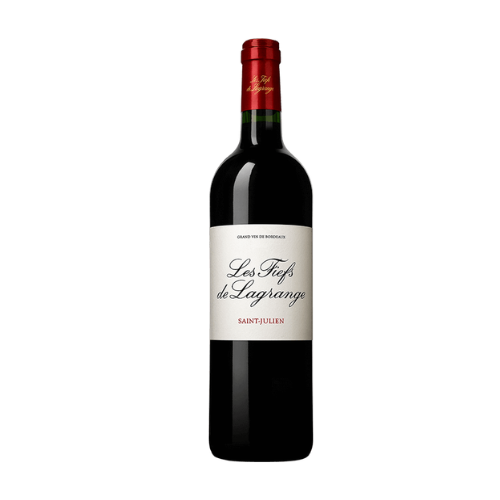 Les Fiefs de Lagrange Saint-Julien 2019 red wine bottle on a white background