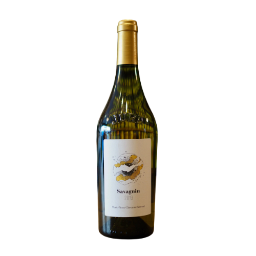 Marie-Pierre Chevassu-Fassenet Côtes du Jura Savagnin Type 2019 wine bottle on a white background