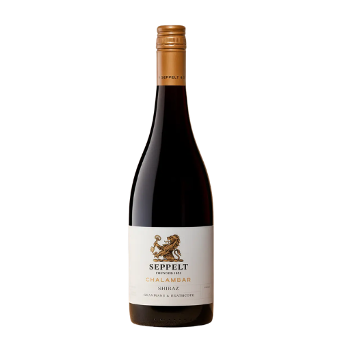 2019 Seppelt Chalambar wine bottle on a white background